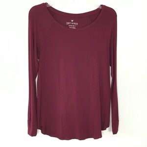 American Eagle Outfitters Jegging Tee Red Size XS